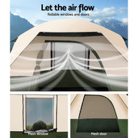 Weisshorn Family Camping Tent 4 Person Hiking Beach Tents Green Outdoor Recreation Kings Warehouse 