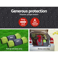 Weisshorn Self Inflating Mattress Camping Sleeping Mat Air Bed Pad Double Green Outdoor Recreation Kings Warehouse 
