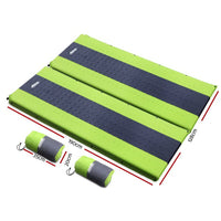 Weisshorn Self Inflating Mattress Camping Sleeping Mat Air Bed Pad Double Green Outdoor Recreation Kings Warehouse 