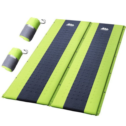 Weisshorn Self Inflating Mattress Camping Sleeping Mat Air Bed Pad Double Green Outdoor Recreation Kings Warehouse 