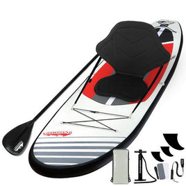 Weisshorn Stand Up Paddle Board 11ft Inflatable SUP Surfboard Paddleboard Kayak Surf Black Outdoor Recreation Kings Warehouse 