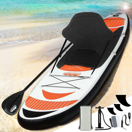 Weisshorn Stand Up Paddle Board 11ft Inflatable SUP Surfboard Paddleboard Kayak Surf Red Outdoor Recreation Kings Warehouse 