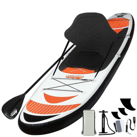 Weisshorn Stand Up Paddle Board 11ft Inflatable SUP Surfboard Paddleboard Kayak Surf Red Outdoor Recreation Kings Warehouse 