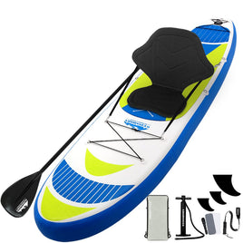 Weisshorn Stand Up Paddle Board 11ft Inflatable SUP Surfboard Paddleboard Kayak Surf Yellow Outdoor Recreation Kings Warehouse