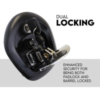 Whale Tail T Handle Lock Latch Compression Lock Trailer Toolbox Black Chrome Sports & Fitness Kings Warehouse 