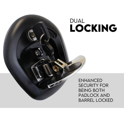 Whale Tail T Handle Lock Latch Compression Lock Trailer Toolbox Black Chrome Sports & Fitness Kings Warehouse 