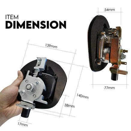 Whale Tail T Handle Lock Latch Compression Lock Trailer Toolbox Black Chrome Sports & Fitness Kings Warehouse 