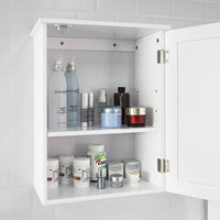 White Wall Cabinet with Door 40x52cm Kings Warehouse 