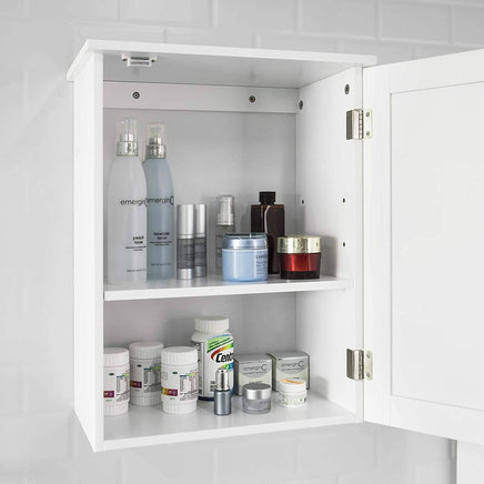 White Wall Cabinet with Door 40x52cm Kings Warehouse 