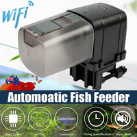 WiFi Automatic Fish Food Feeder Pet Feeding Aquarium Tank Pond Dispenser USB Kings Warehouse 