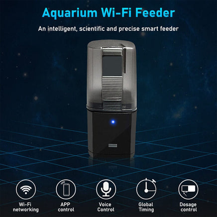 WiFi Automatic Fish Food Feeder Pet Feeding Aquarium Tank Pond Dispenser USB Kings Warehouse 