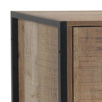 Wine Cabinet with 2 Strorage and open Selves Bar Cabinet Cupboard in Oak Colour Furniture Kings Warehouse 
