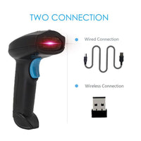Wireless Barcode QR Bar Code Screen Scanner Data 1D 2D Reader USB Cable Mobile Payment Store Kings Warehouse 