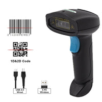 Wireless Barcode QR Bar Code Screen Scanner Data 1D 2D Reader USB Cable Mobile Payment Store Kings Warehouse 