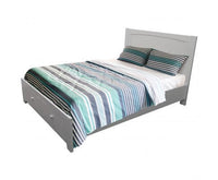 Wisteria Bed Frame Double Size Mattress Base Storage Drawer Timber Wood - White Kings Warehouse 