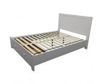 Wisteria Bed Frame Queen Size Mattress Base Storage Drawer Timber Wood - White Kings Warehouse 