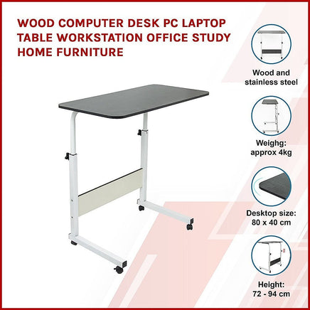 Wood Computer Desk PC Laptop Table Workstation Office Study Home Furniture Furniture Kings Warehouse 