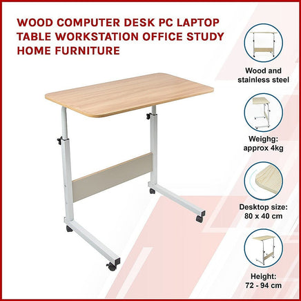 Wood Computer Desk PC Laptop Table Workstation Office Study Home Furniture Furniture Kings Warehouse 