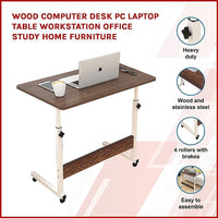 Wood Computer Desk PC Laptop Table Workstation Office Study Home Furniture Kings Warehouse 