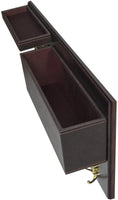 Wood Entryway Coat Rack with 2 Leather Tray(Brown) living room Kings Warehouse 
