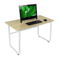 Wood & Steel Solid Computer Desk Home Office Furniture Furniture Kings Warehouse 