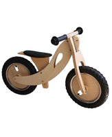 Wooden Balance Bike for Kids Toddler Child 2-6 yr Training Ride Bike Natural Wood with Hand grip rubber tyres Kings Warehouse 