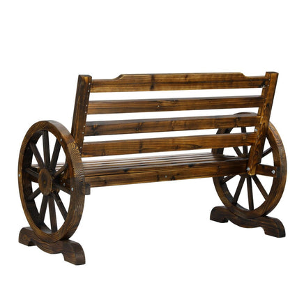 Wooden Garden Bench Seat Outdoor Furniture Wagon Chair Patio Lounge Kings Warehouse 