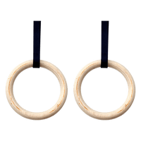 Wooden Gymnastic Rings Olympic Gym Strength Training Sports & Fitness Kings Warehouse 