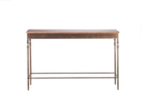 Wooden Iron Narrow Hallway Console Table with Finial Legs Kings Warehouse 