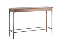 Wooden Iron Narrow Hallway Console Table with Finial Legs Kings Warehouse 