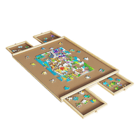 Wooden Jigsaw Puzzle Table Board Storage Table Tray Puzzle For Adult Kid Baby & Kids Kings Warehouse 
