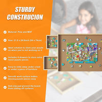 Wooden Jigsaw Puzzle Table Board Storage Table Tray Puzzle For Adult Kid Baby & Kids Kings Warehouse 
