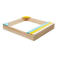 Wooden Kids Backyard Sandbox Children Outdoor Play Toy Sandpit Baby & Kids Kings Warehouse 