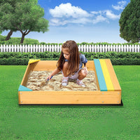 Wooden Kids Backyard Sandbox Children Outdoor Play Toy Sandpit Baby & Kids Kings Warehouse 