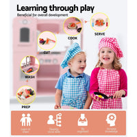 Wooden Kitchen Pretend Play Sets Food Cooking Toys Children Pink Kings Warehouse 
