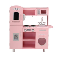 Wooden Kitchen Pretend Play Sets Food Cooking Toys Children Pink Kings Warehouse 