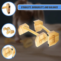 Wooden Parallette Bars Push Up & Dip Workouts Sports & Fitness Kings Warehouse 