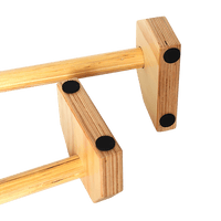 Wooden Parallette Bars Push Up & Dip Workouts Sports & Fitness Kings Warehouse 