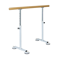 Wooden Portable Ballet Bar Stretch Barre Dance Bar 1.5M Freestanding Ballet Bar Sports & Fitness Kings Warehouse 