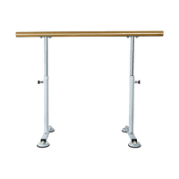 Wooden Portable Ballet Bar Stretch Barre Dance Bar 1.5M Freestanding Ballet Bar Sports & Fitness Kings Warehouse 