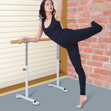 Wooden Portable Ballet Bar Stretch Barre Dance Bar 1.5M Freestanding Ballet Bar Sports & Fitness Kings Warehouse 