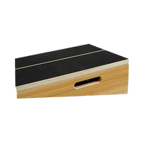 Wooden Slant Exercise Board With Adjustable Incline And Non-Slip Surface Sports & Fitness Kings Warehouse 