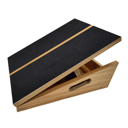 Wooden Slant Exercise Board With Adjustable Incline And Non-Slip Surface Sports & Fitness Kings Warehouse 