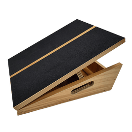 Wooden Slant Exercise Board With Adjustable Incline And Non-Slip Surface Sports & Fitness Kings Warehouse 