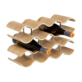 Wooden Wave Wine Rack/Creative Home Grape Wine Holder Shelf Cabinet/Bottle Rack Home & Garden Kings Warehouse 