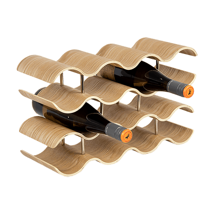 Wooden Wave Wine Rack/Creative Home Grape Wine Holder Shelf Cabinet/Bottle Rack Home & Garden Kings Warehouse 