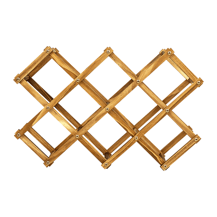 Wooden Wine Rack Freestanding 10 Bottles Countertop Storage Home & Garden Kings Warehouse 