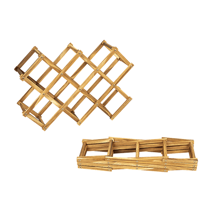 Wooden Wine Rack Freestanding 10 Bottles Countertop Storage Home & Garden Kings Warehouse 