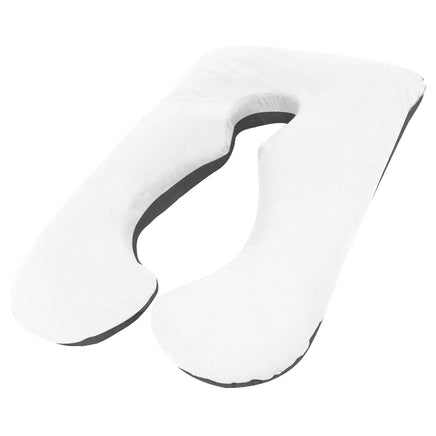 Woolcomfort Aus Made Maternity Pregnancy Nursing Sleeping Body Pillow Pillowcase Included Black x White Home & Garden Kings Warehouse 