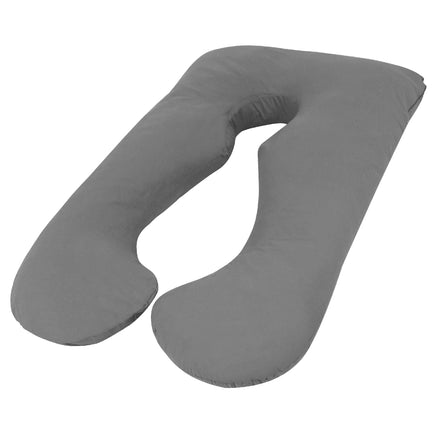 Woolcomfort Aus Made Maternity Pregnancy Nursing Sleeping Body Pillow Pillowcase Included Grey Home & Garden Kings Warehouse 